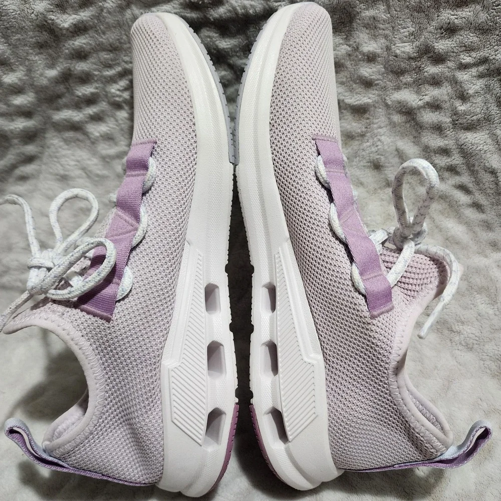On Cloud Women's Cloudeasy Knit Low Top Running Sneakers Sz 8.5 Orchid/Lavender - Picture 6 of 11
